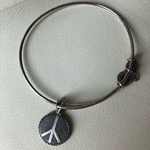 Alex and Ani peace sign bracelet